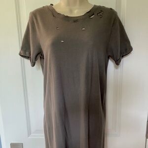 NWT Hollister Cotton T-Shirt Knit Dress Lightly Destructed
